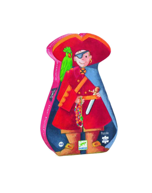 O pirata e o seu tesouro - PUZZLE SILHUETA 36 PEÇAS