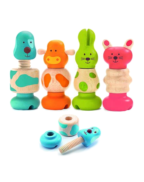 Jogo de aparafusar e criar animais