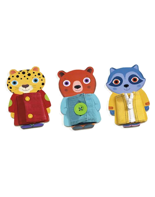 ZIPTOU - jogo de abotoar e fechar roupa