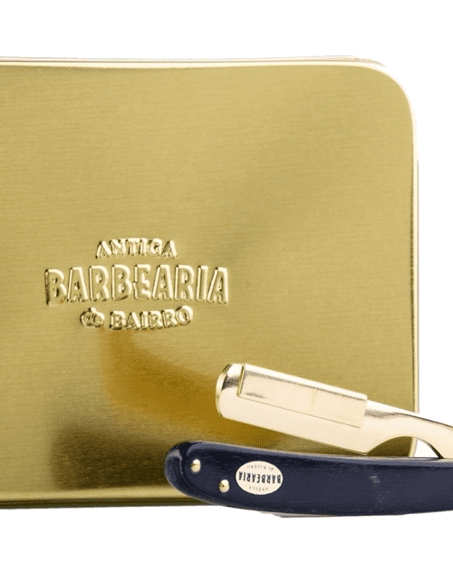 Navalha de Barbeiro Preta - Antiga Barbearia de Bairro