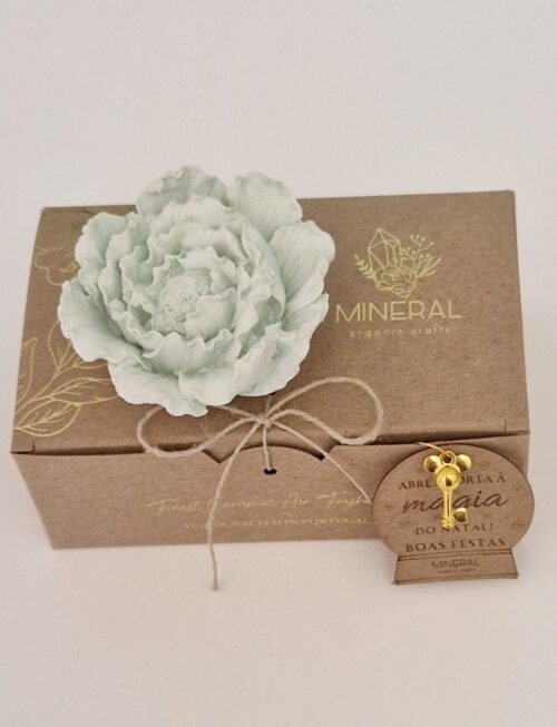 Peónia média verde - Cerâmica Perfumada da Mineral Organic Crafts