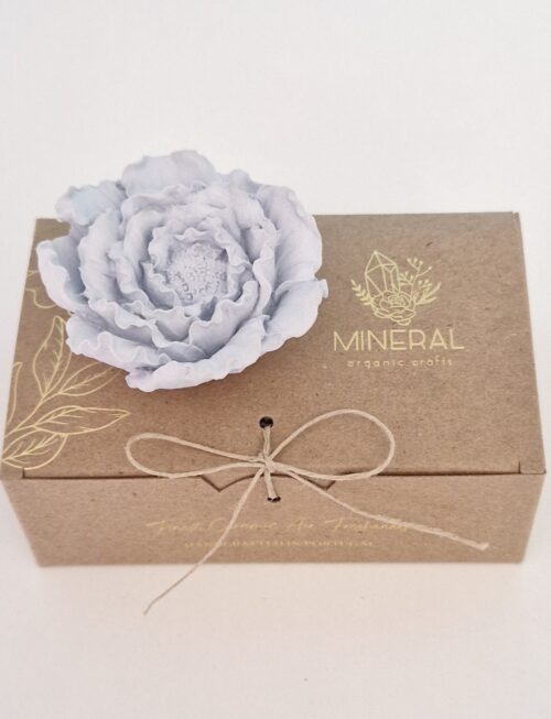 Peónia média azul- Cerâmica Perfumada da Mineral Organic Crafts