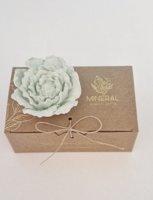 Peónia média verde - Cerâmica Perfumada da Mineral Organic Crafts