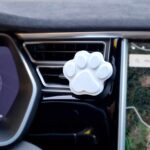 Ambientador de carro patinha - Cerâmica Perfumada da Mineral Organic Crafts