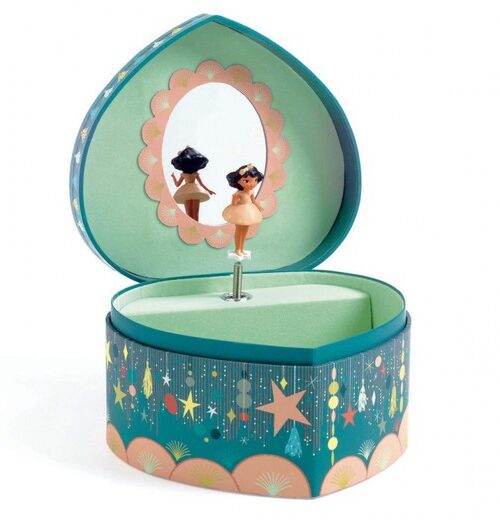 Caixa de música coração menina e coelhinhos - Djeco