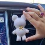 Ambientador de carro urso - Cerâmica Perfumada da Mineral Organic Crafts