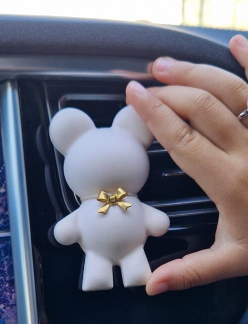 Ambientador de carro urso - Cerâmica Perfumada da Mineral Organic Crafts