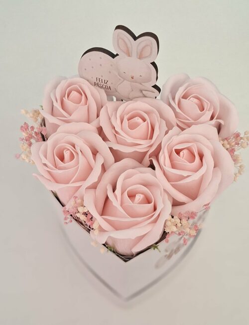 Caixa Coração Rosas – Adoro-te Madrinha