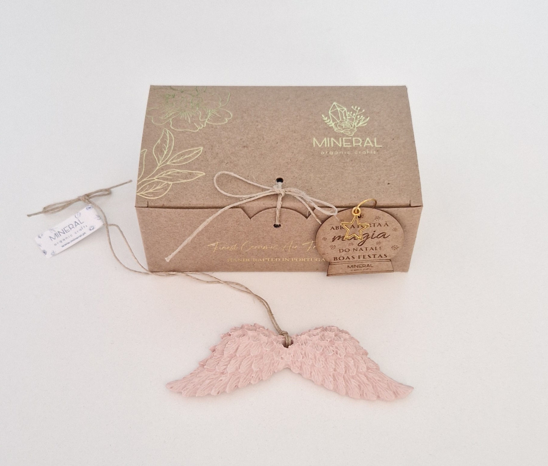 Asinhas de Anjo Rosa Velho – Cerâmica Perfumada da Mineral Organic Crafts
