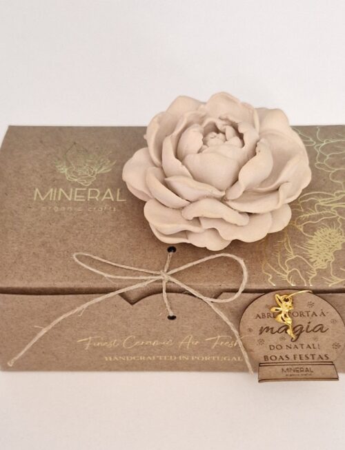 Gardénia bege- Cerâmica Perfumada da Mineral Organic Crafts