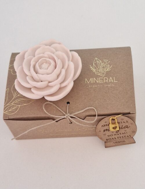 Camélia média rosa - Mineral Organic Crafts