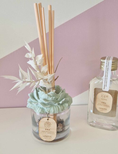 FIKA difusor 100ml com peónia verde - Mineral Organic Crafts