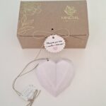 Coração geométrico lilás - Cerâmica Perfumada da Mineral Organic Crafts