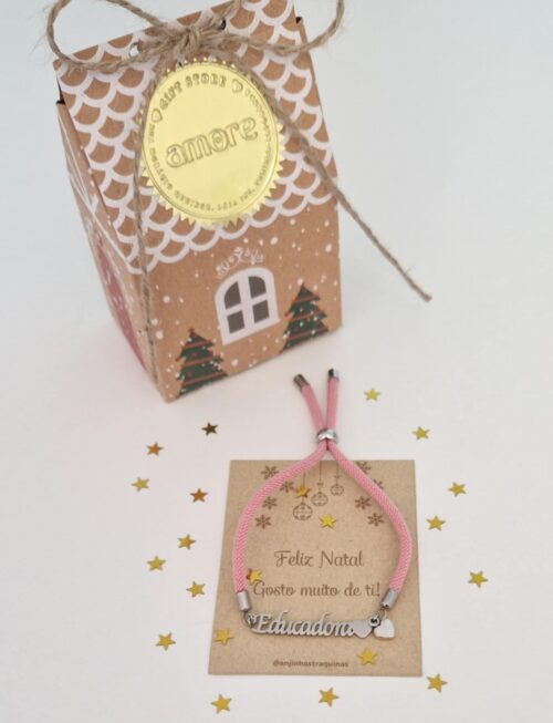 Pulseira ajustável Educadora Auxiliar e Professora