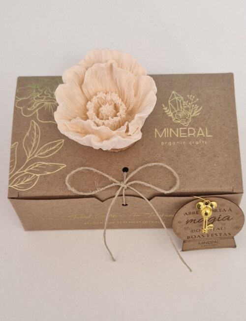 Papoila fechada alaranjada - Cerâmica Perfumada da Mineral Organic Crafts