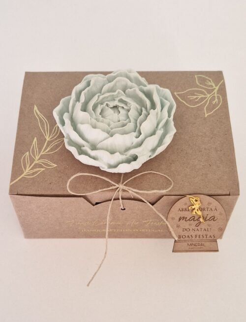 Botão de begónia verde - Cerâmica Perfumada da Mineral Organic Crafts