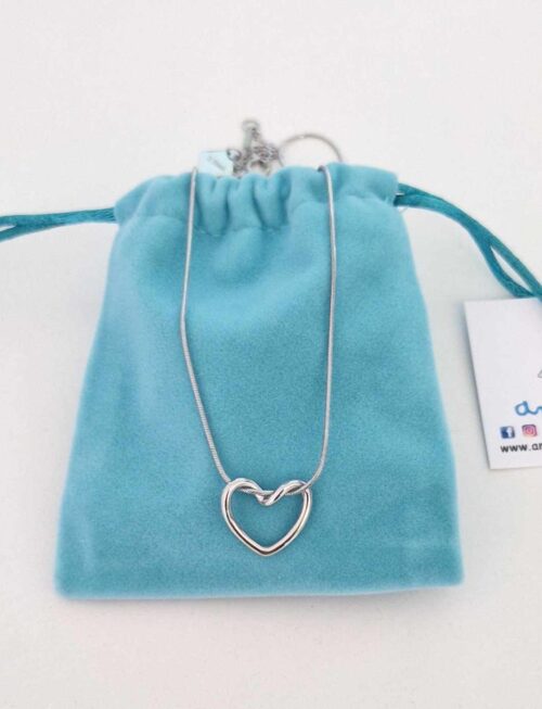 Colar aço coração