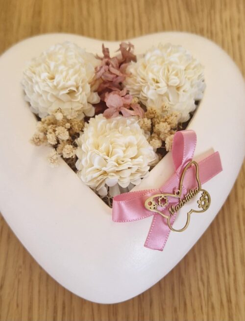 Coração com flores – Madrinha
