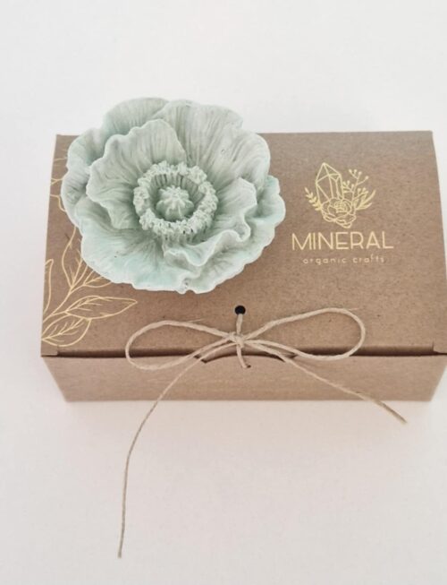 Papoila aberta verde - Cerâmica Perfumada da Mineral Organic Crafts