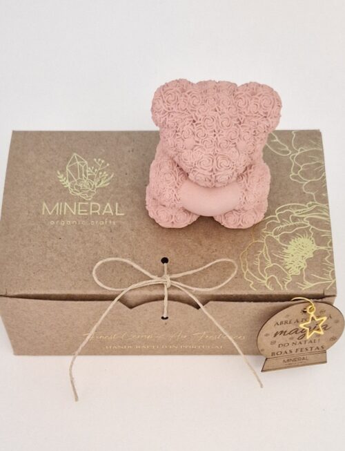 Ursinho rosa - Cerâmica Perfumada da Mineral Organic Crafts