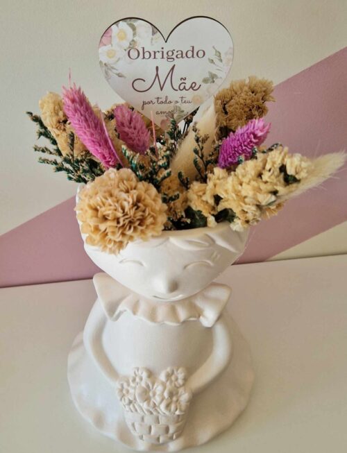 Jarra menina com flores – Mãe