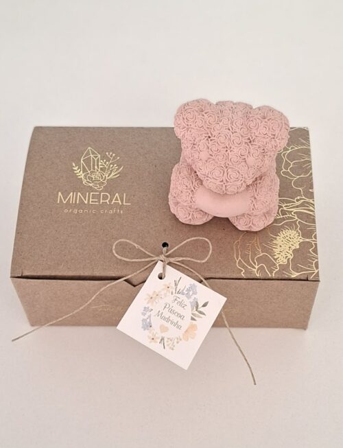 Ursinho rosa - Cerâmica Perfumada da Mineral Organic Crafts
