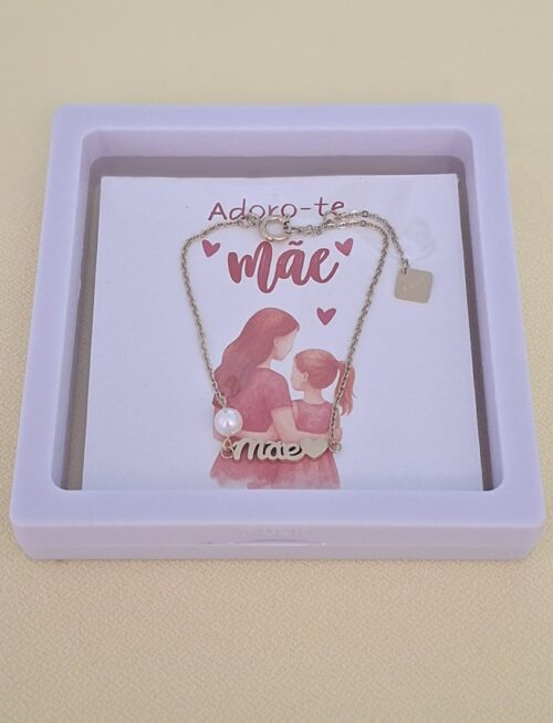 Pulseira em aço Mãe