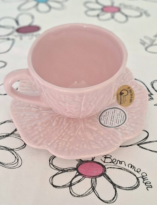 Chávena + Pires rosa by mimoso