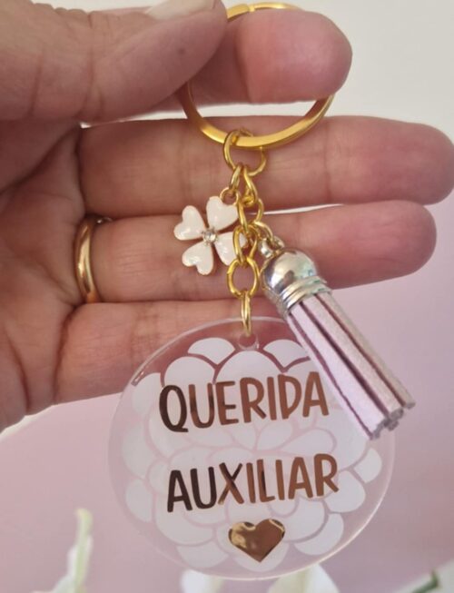 Porta chaves - Querida Auxiliar