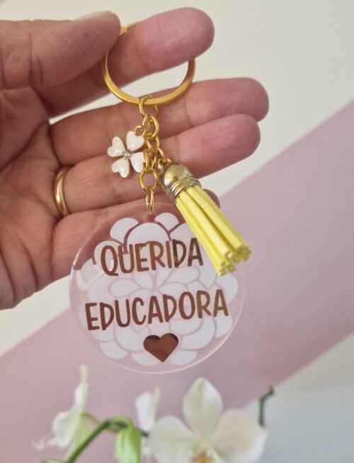 Porta chaves - Querida Educadora