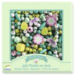 Contas de Madeira folhas e flores - Djeco