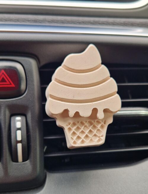 Ambientador de carro gelado - Cerâmica Perfumada da Mineral Organic Crafts