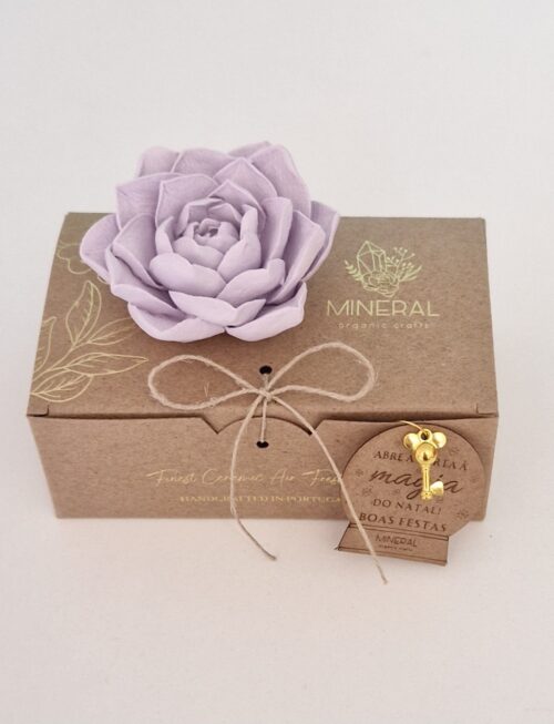 Rosa selvagem lilás - Cerâmica Perfumada da Mineral Organic Crafts