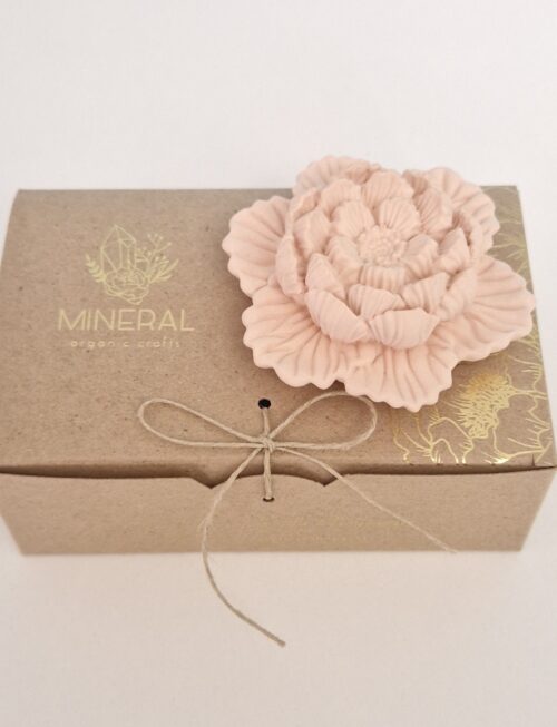 Flor de Lótus Coral - Cerâmica Perfumada da Mineral Organic Crafts