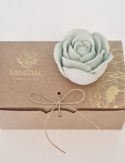 Rosa chá verde - Cerâmica Perfumada da Mineral Organic Crafts