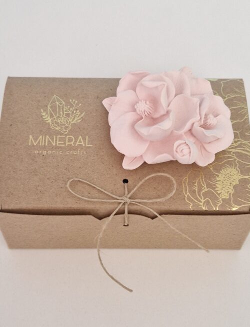 Rebento de Magnólia Rosa - Cerâmica Perfumada da Mineral Organic Crafts