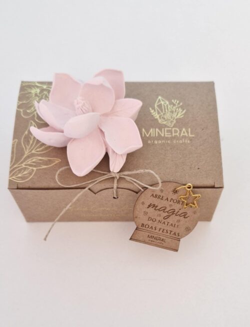 Magnólia Rosa - Cerâmica Perfumada da Mineral Organic Crafts