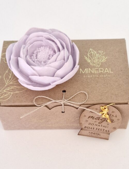 Ranúnculo lilás - Cerâmica Perfumada da Mineral Organic Crafts