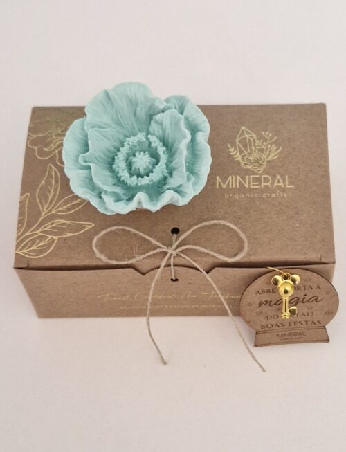 Papoila fechada menta - Cerâmica Perfumada da Mineral Organic Crafts