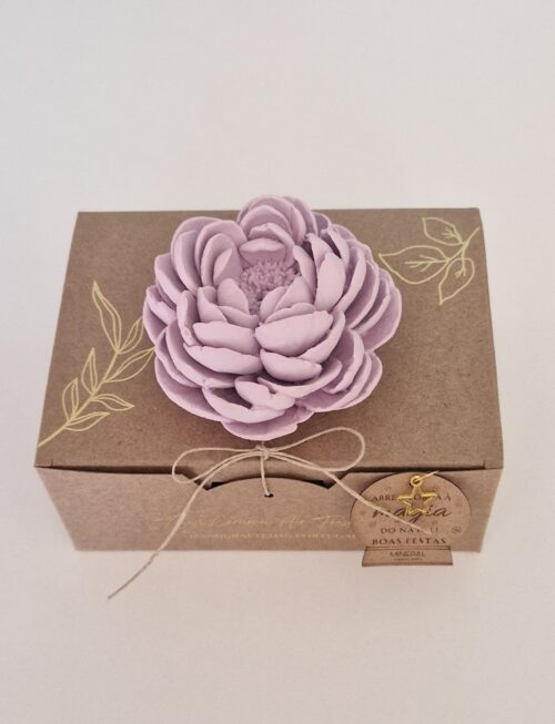 Camélia fechada lilás - Mineral Organic Crafts