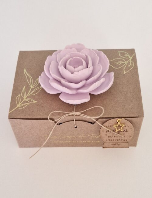 Camélia aberta grande lilás - Mineral Organic Crafts