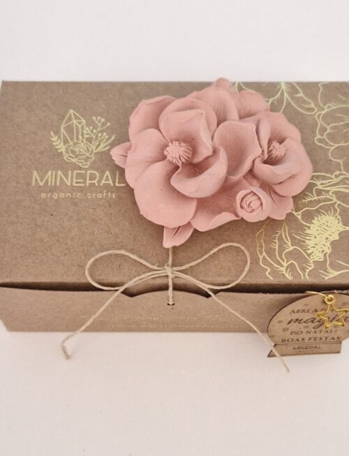 Rebento de Magnólia Rosa Velho - Cerâmica Perfumada da Mineral Organic Crafts