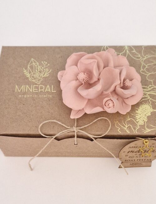 Rebento de Magnólia Coral - Cerâmica Perfumada da Mineral Organic Crafts