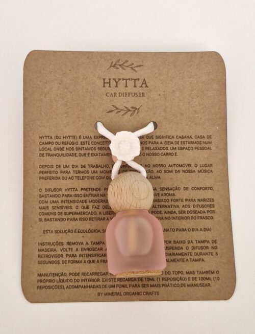 Hytta difusor de carro Inspiring -  Mineral Organic Crafts