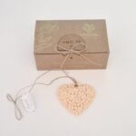 Coração florido laranja - Cerâmica Perfumada da Mineral Organic Crafts