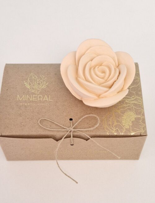 Eustoma laranja - Cerâmica Perfumada da Mineral Organic Crafts