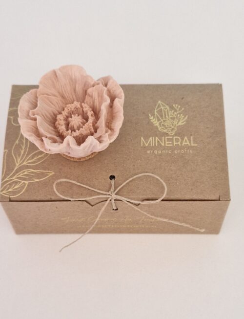 Papoila fechada bege - Cerâmica Perfumada da Mineral Organic Crafts