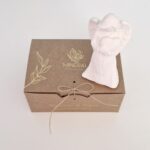 Anjo 3D coração branco - Cerâmica Perfumada da Mineral Organic Crafts