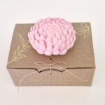 Dália grande fechada rosa - Cerâmica Perfumada da Mineral Organic Crafts