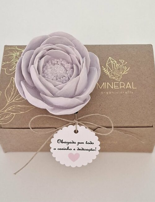 Ranúnculo lilás - Cerâmica Perfumada da Mineral Organic Crafts